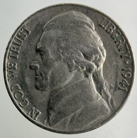 1941 US USA Jefferson Nickel Coin | Fine Collectable Grade