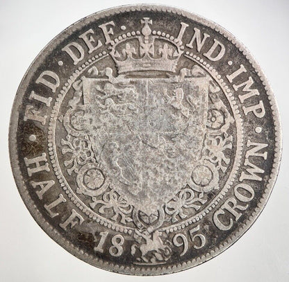 1895 Victoria Half - Crown Silver Coin | Collectable Grade