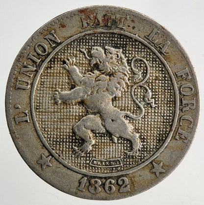 1862 Belgium 5 Centimes Coin | Fine Collectable Grade