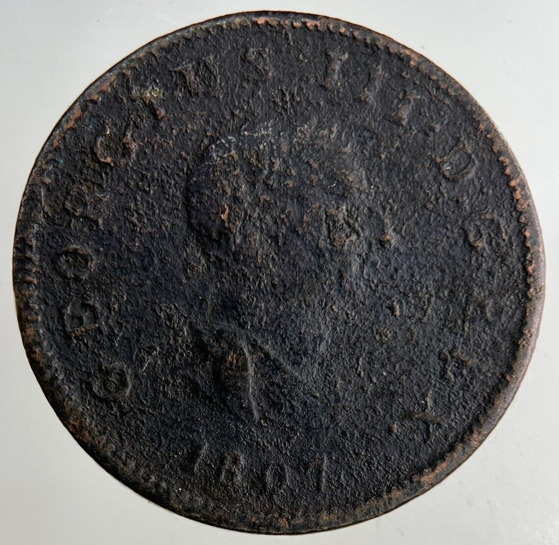 1807 George III 3rd Half - Penny Coin | Collectable Grade