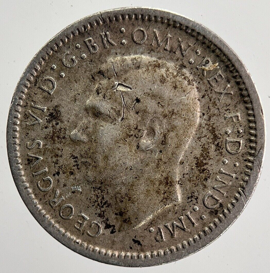 1943 Australia Sixpence Silver Coin | Fine Collectable Grade | a5889