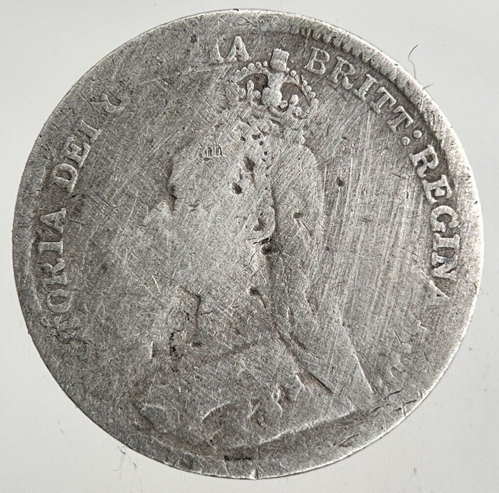 1890 Victoria Silver Threepence Coin | Collectable Grade