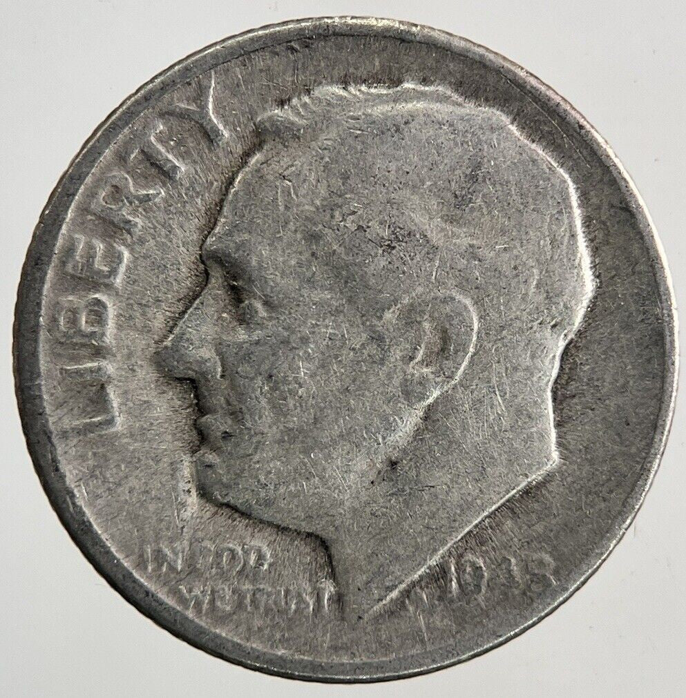 1948 - D US USA Roosevelt Dime Silver Coin | Collectable Grade