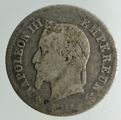 1866 France 20 Centimes Silver Coin | Collectable Grade