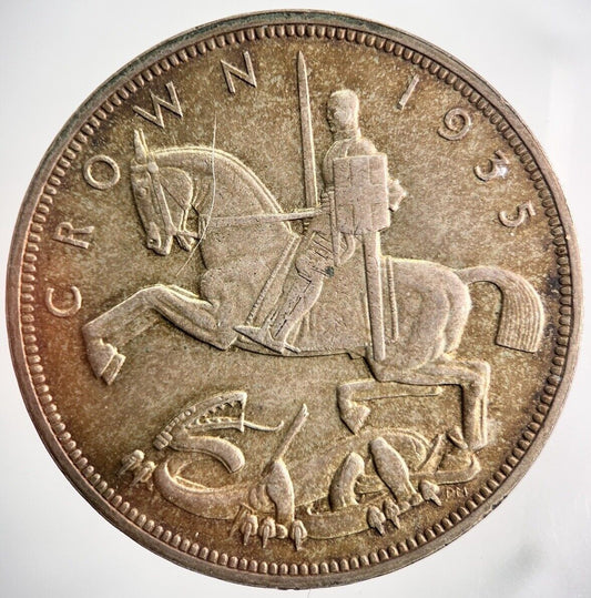 1935 George V Crown Silver Coin | Fine Collectable Grade | a1405