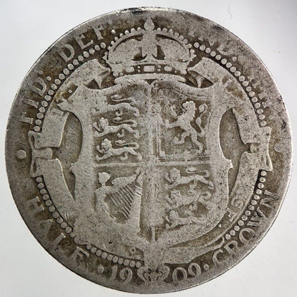 1909 Edward VII Half - Crown Silver Coin | Collectable Grade
