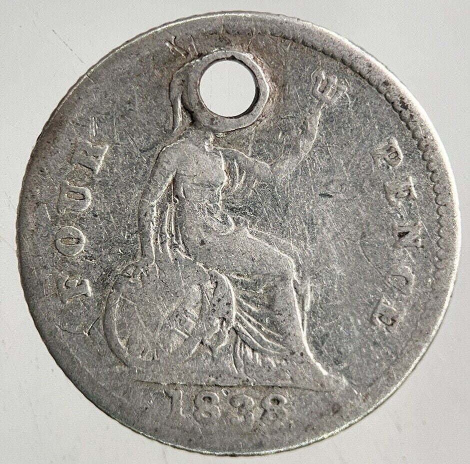 1838 Victoria Four-Pence Groat Silver Coin | Collectable Grade