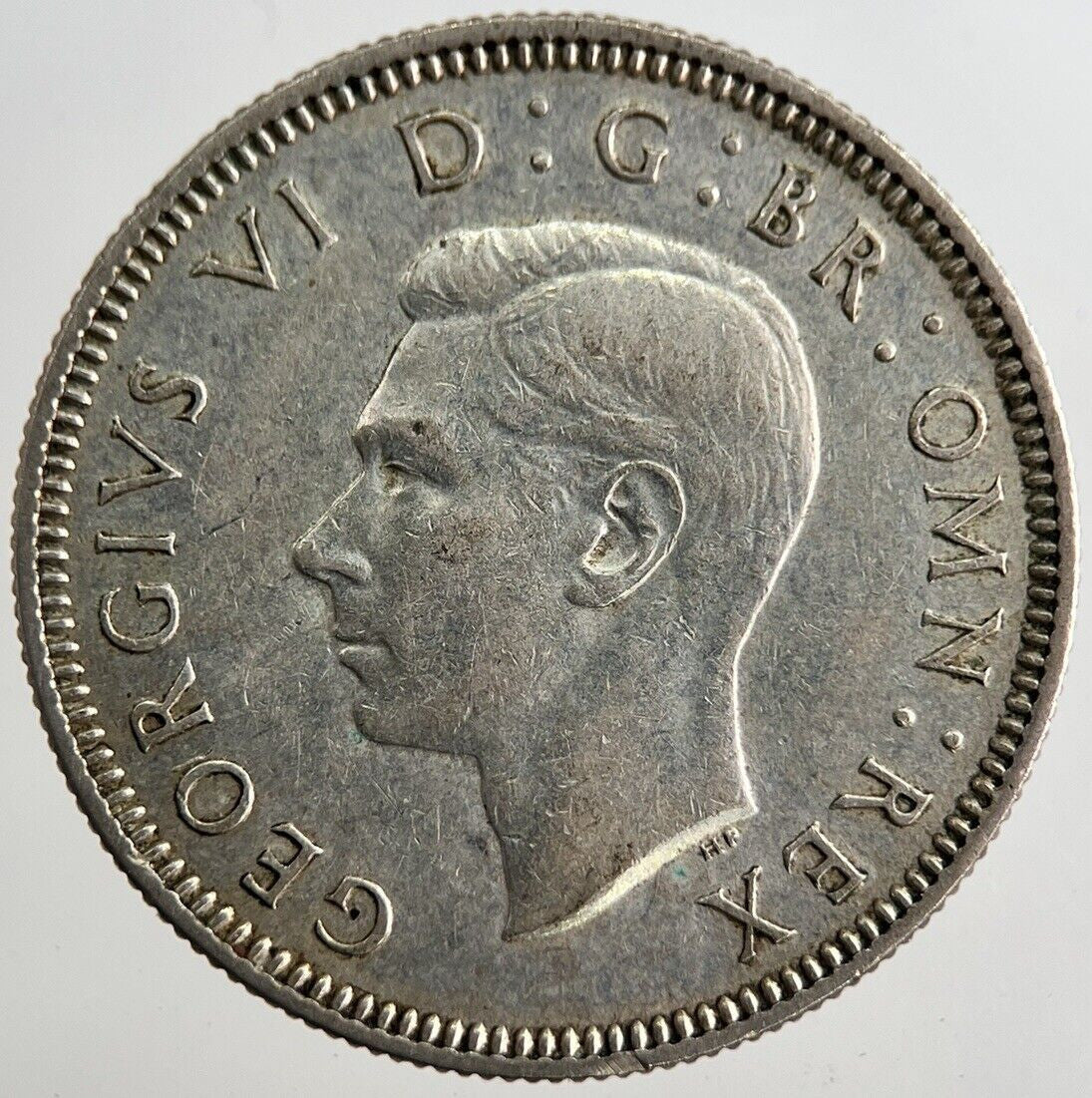 1938 George VI One Shilling Silver Coin | Very High Grade | a8179