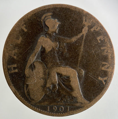 1901 Victoria Half - Penny Coin | Collectable Grade