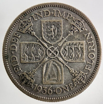 1936 George V Florin Silver Coin | Fine Collectable Grade