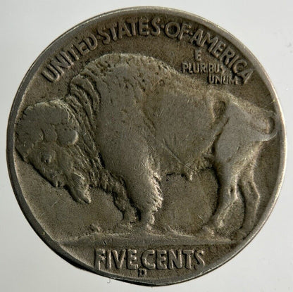 1936 - D US USA Buffalo Nickel Coin | Fine Collectable Grade