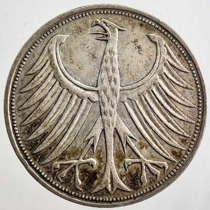 1951 - F Germany 5 Mark Silver Coin | Very High Grade | a7905