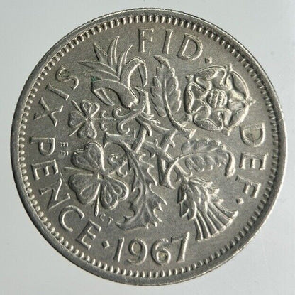 1967 Elizabeth II 2nd Sixpence Coin | Fine Collectable Grade