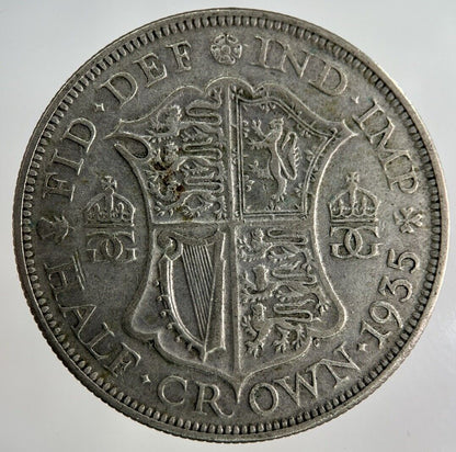 1935 George V Half - Crown Silver Coin | Fine Collectable Grade