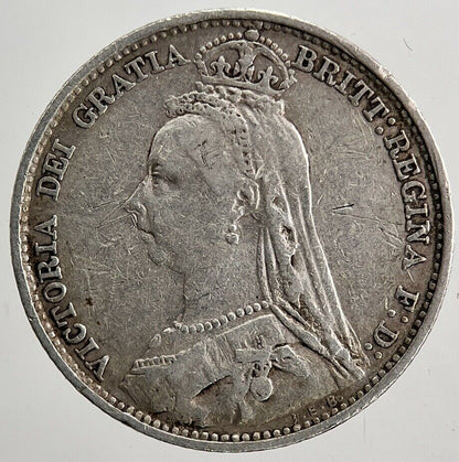 1891 Victoria Sixpence Silver Coin | Fine Collectable Grade | a5008