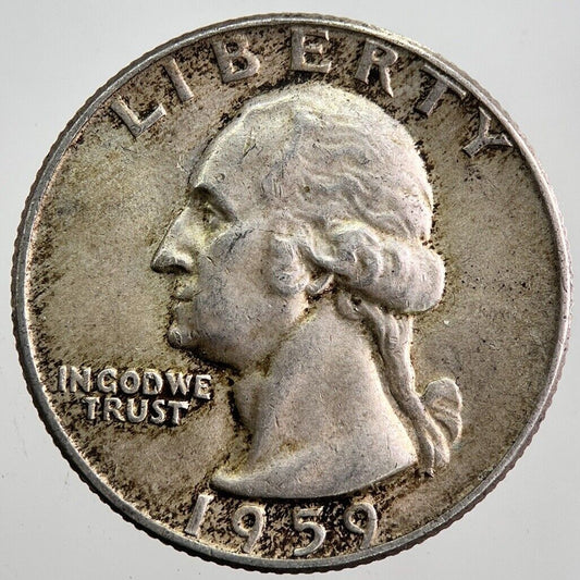 1959 - D US USA Quarter Dollar Silver Coin | Very High Grade | a7943