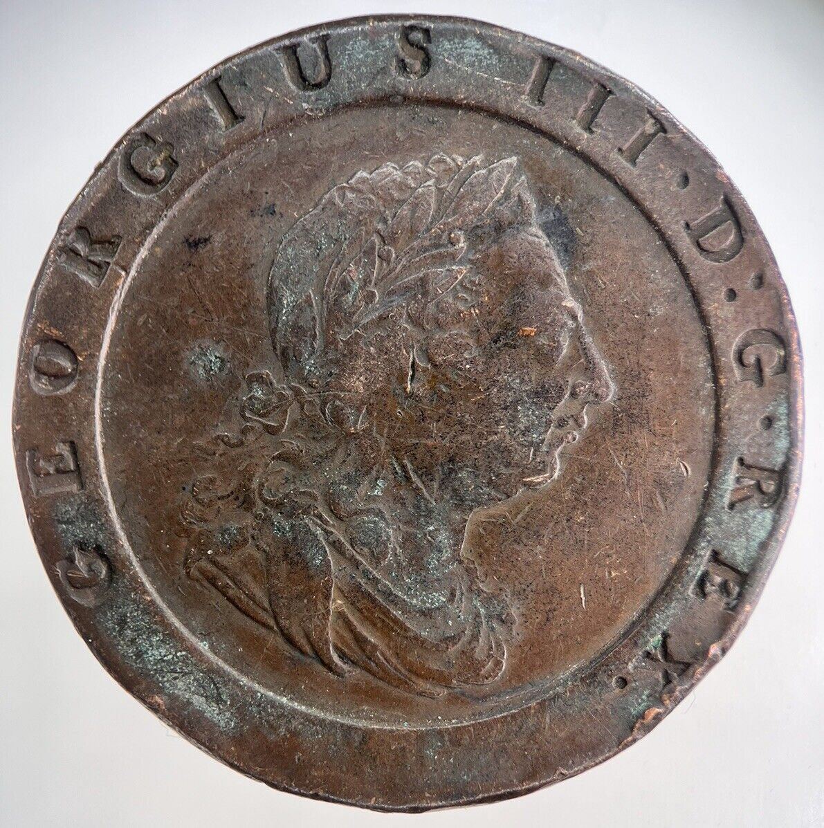 1797 George III Cartwheel Two - Pence Coin | Very High Grade | a3898