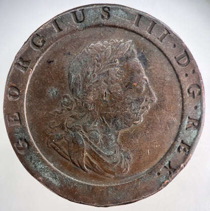 1797 George III Cartwheel Two - Pence Coin | Very High Grade | a3898