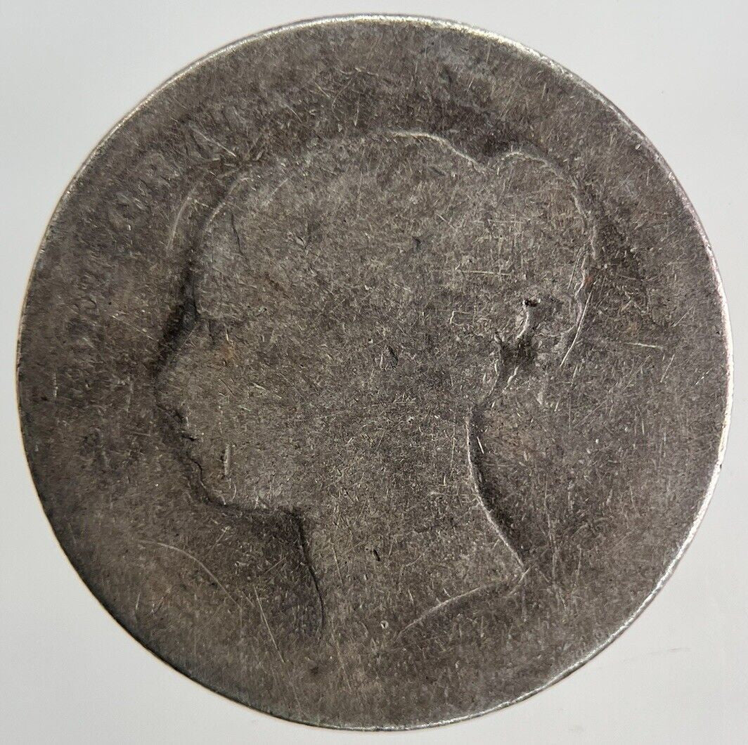 1878 Victoria Shilling Silver Coin | Fair Grade