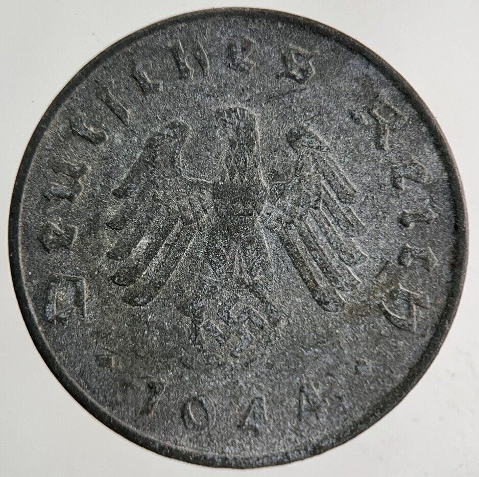 1944 Germany Nazi 10 Pfennig Coin | Fine Collectable Grade