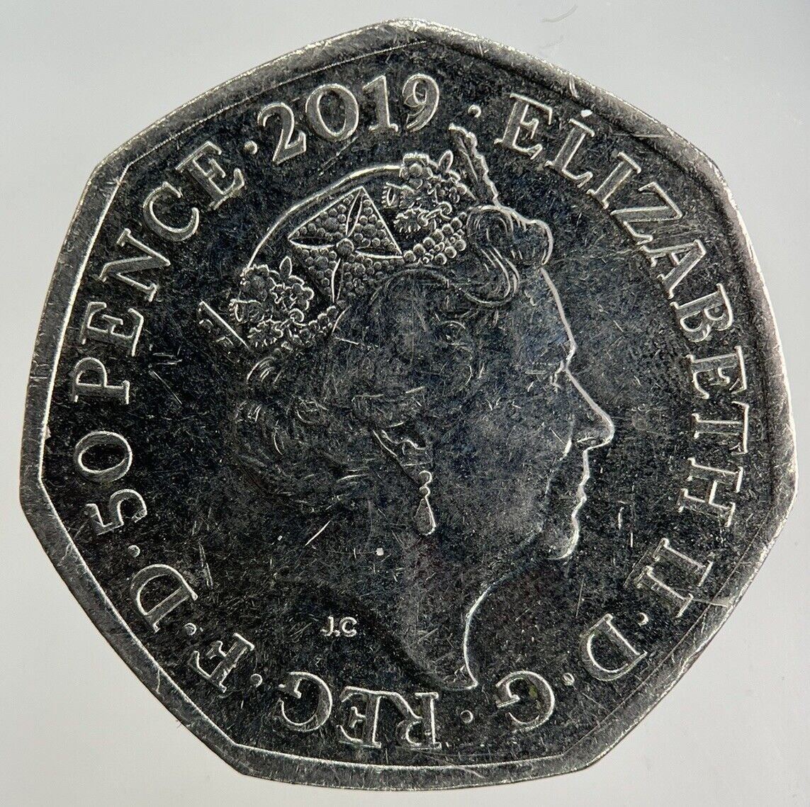 2019 Elizabeth II 2nd Paddington Bear 50p Fifty - Pence Coin | Collectable Grade