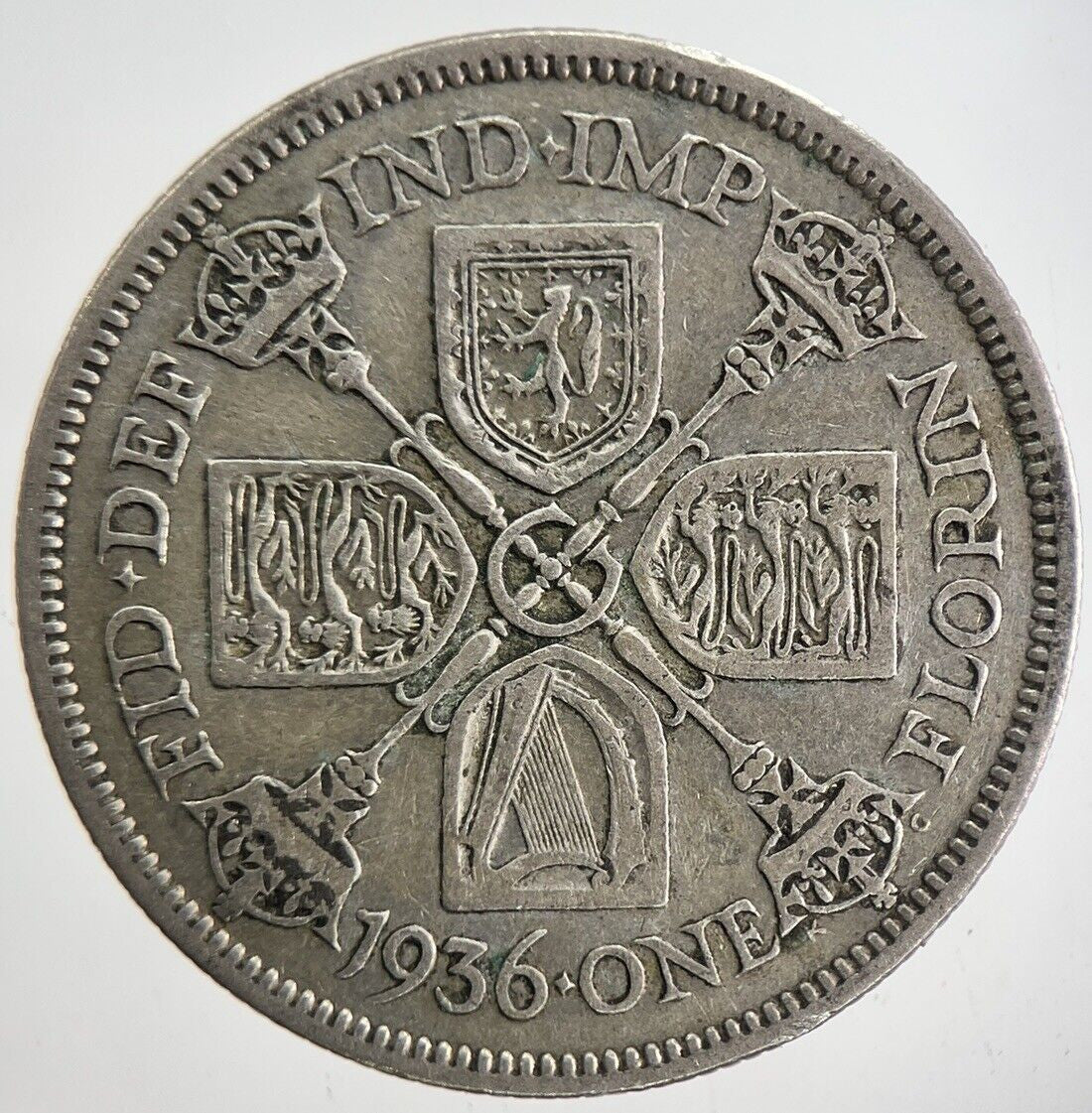 1936 George V Florin Silver Coin | Fine Collectable Grade