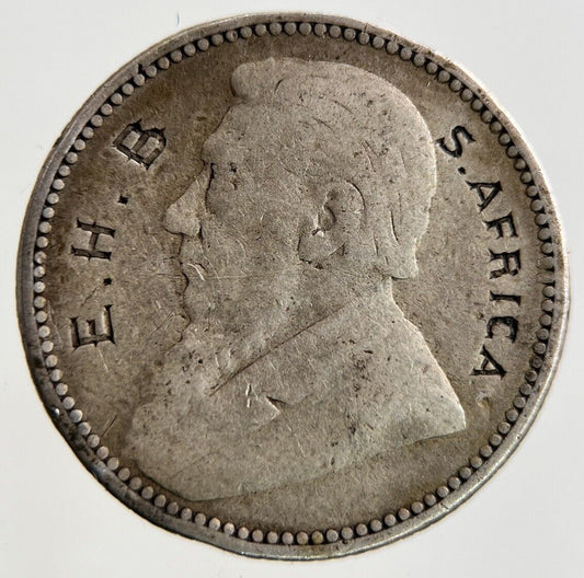 1892 South Africa Engraved Sixpence Silver Coin | Collectable Grade