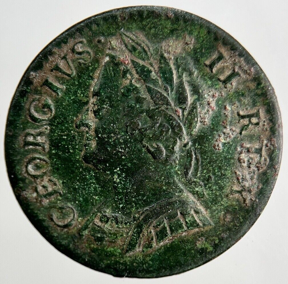 1754 George II 2nd Farthing Coin | Fine Collectable Grade | a3203