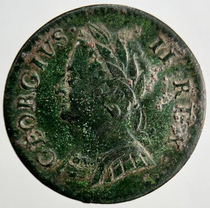 1754 George II 2nd Farthing Coin | Fine Collectable Grade | a3203