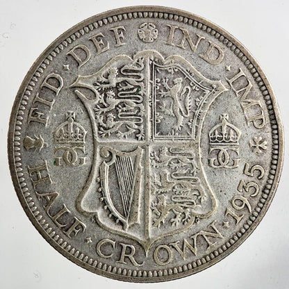 1935 George V Half - Crown Silver Coin | Fine Collectable Grade