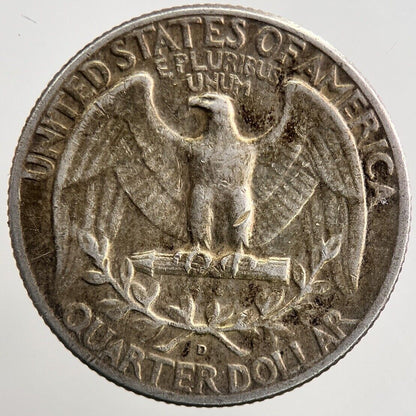 1964 - D US American Quarter Silver Coin | Fine Collectable Grade | a5596