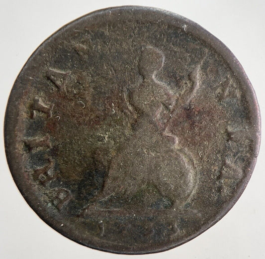 1733 George II 2nd Farthing Coin | Collectable Grade | a7620