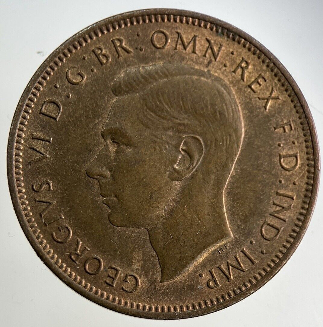 1938 George VI Half-Penny Coin | Very Fine Grade