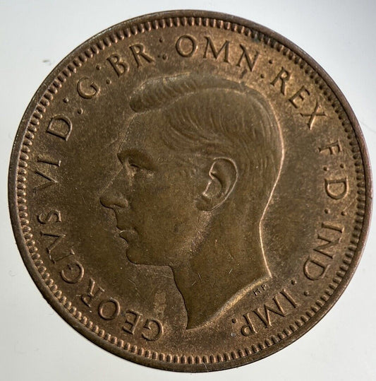 1938 George VI Half-Penny Coin | Very Fine Grade