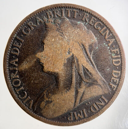 1898 Victoria One Penny Coin | Collectable Grade