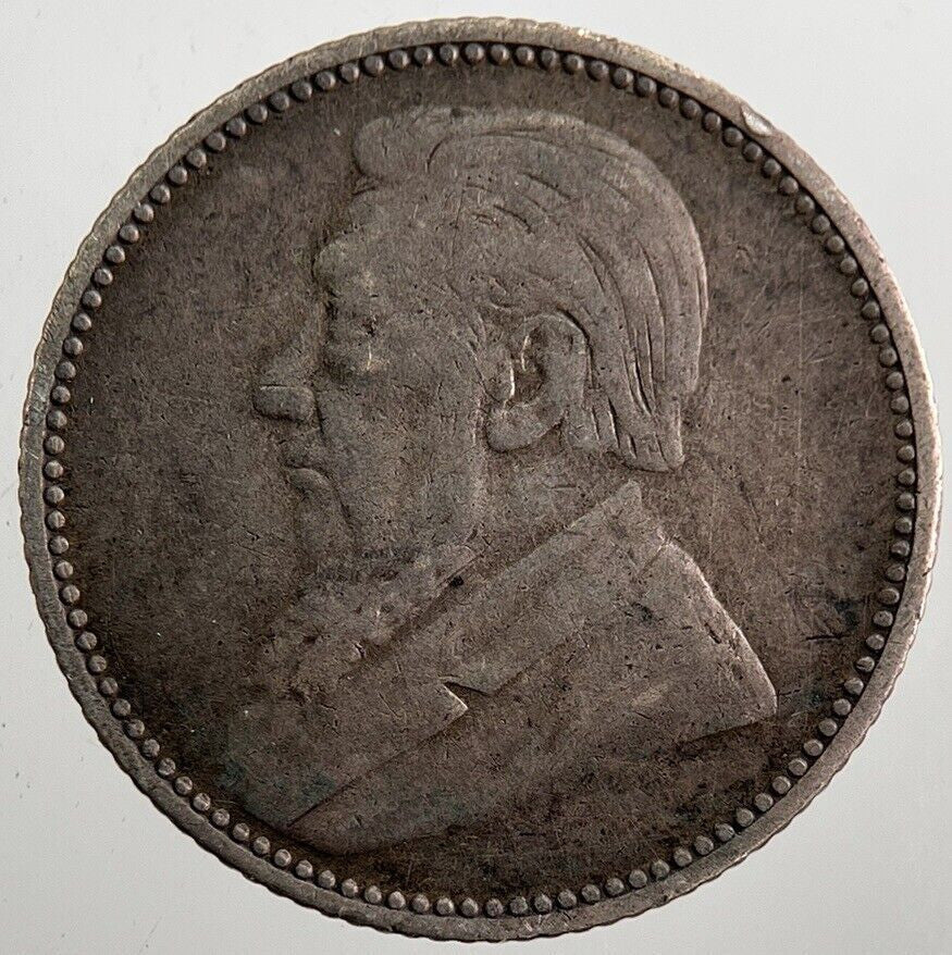 1897 South Africa Zar Sixpence Coin | Fine Collectable Grade | a7925