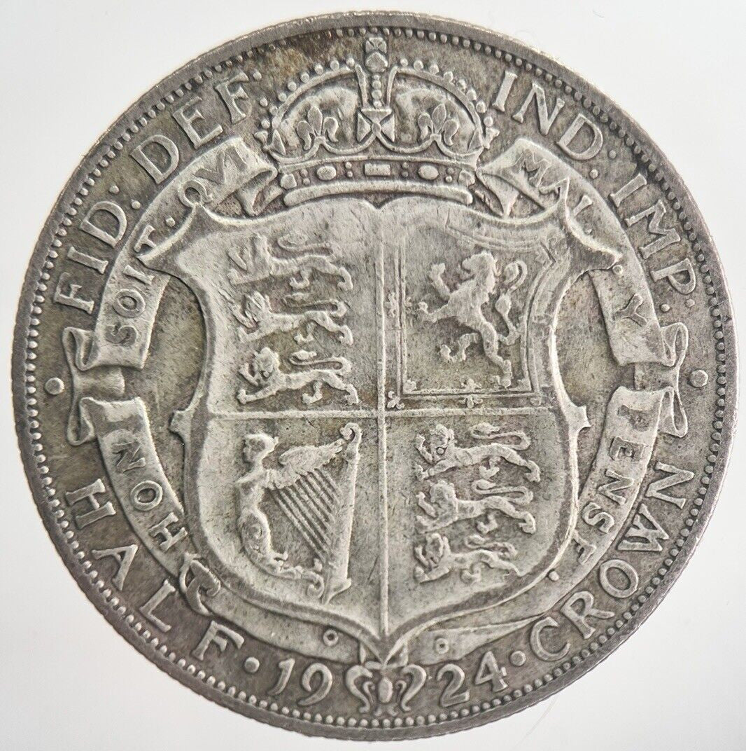 1924 George V Half - Crown Silver Coin | Fine Collectable Grade | a6320