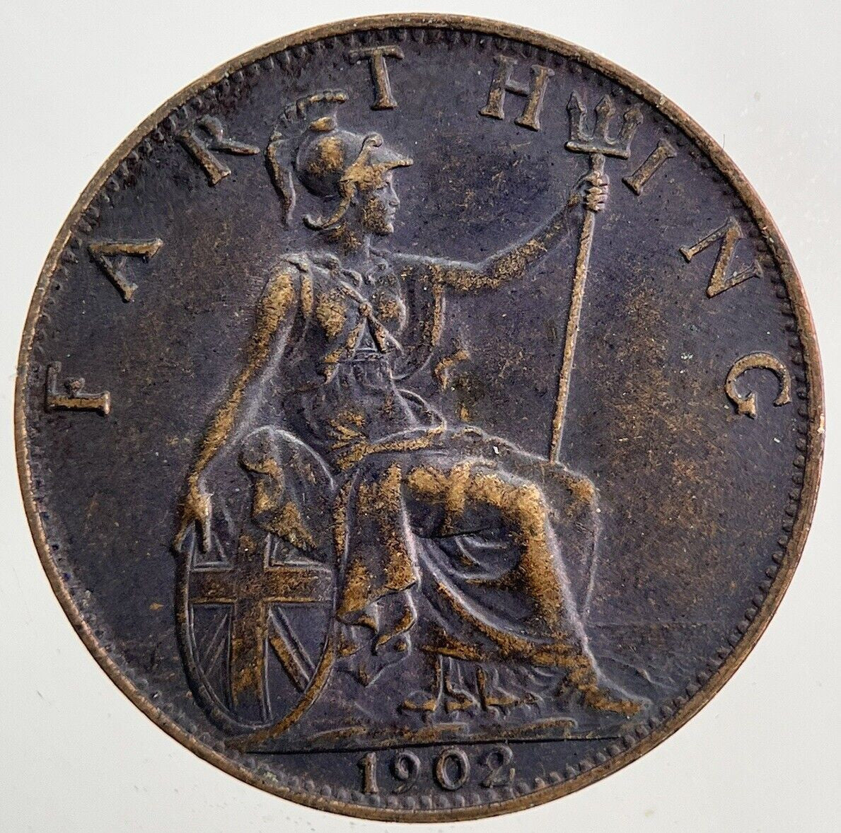 1902 Edward VII Farthing Coin | Very High Grade