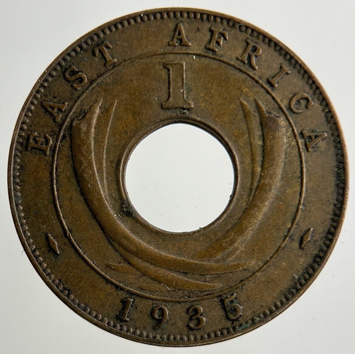 1935 East Africa 1 Cent Coin | Very High Grade