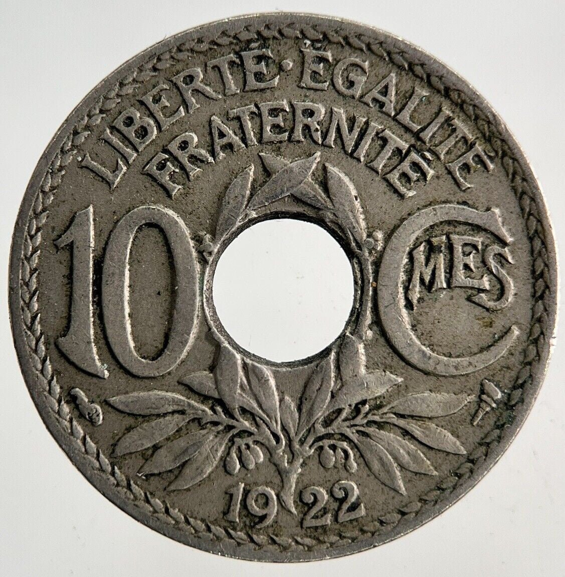 1922 France 10 Centimes Coin | Fine Collectable Grade