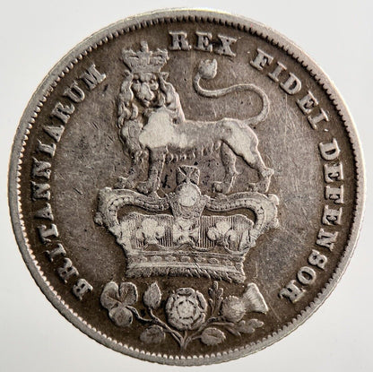 1826 George IV One Shilling Silver Coin | Fine Collectable Grade | a3472
