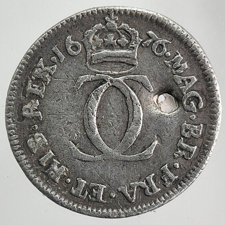 1676 Charles II 2nd Maundy Two - Pence Silver Coin | Collectable Grade | a6100