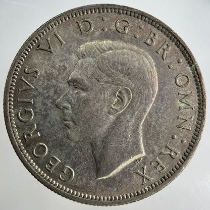 1942 George VI Half - Crown Silver Coin | Fine Collectable Grade