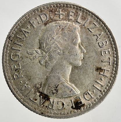 1960 Australia Shilling Silver Coin | Fine Collectable Grade