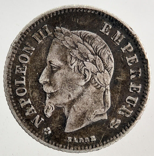 1866 France 20 Cents Centimes Silver Coin | Very High Grade