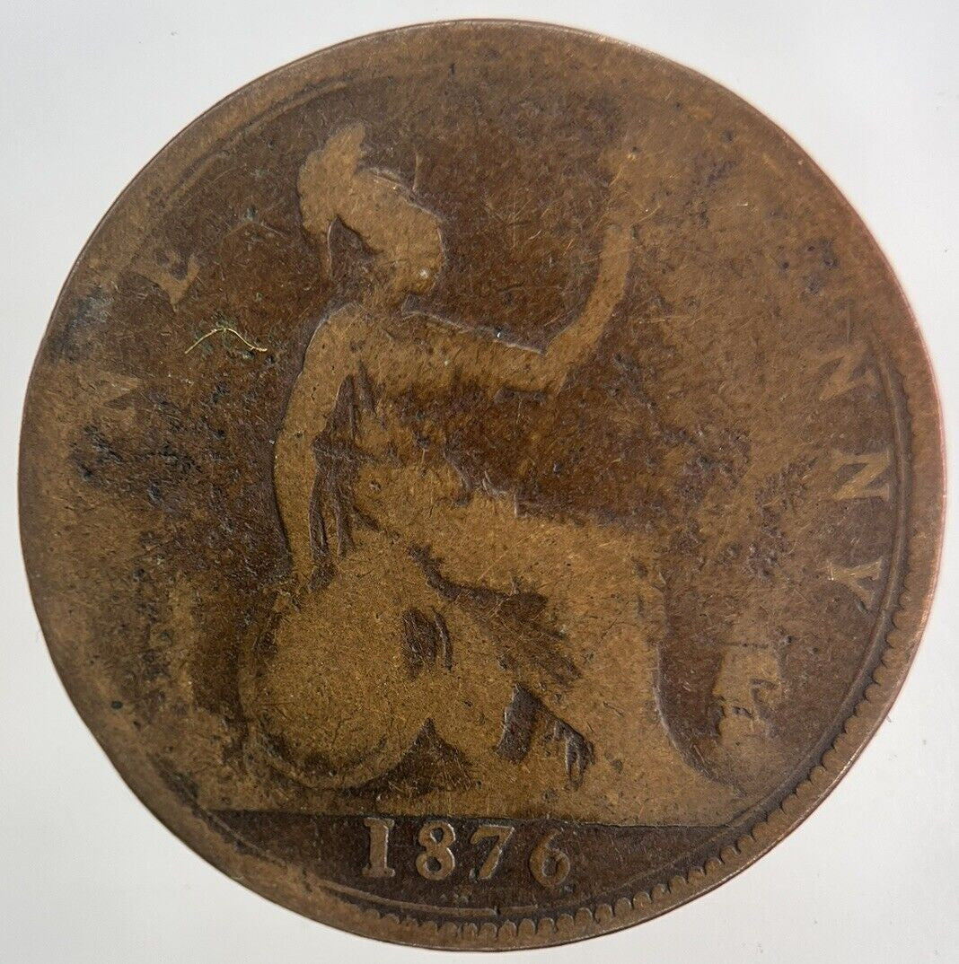 1876 - H Victoria One Penny Coin | Collectable Grade