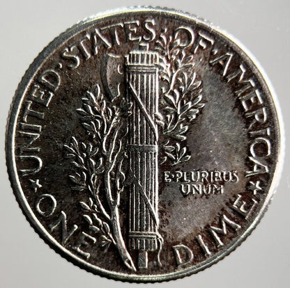 1944 US USA Mercury Dime Silver Coin | Very High Grade | a4078