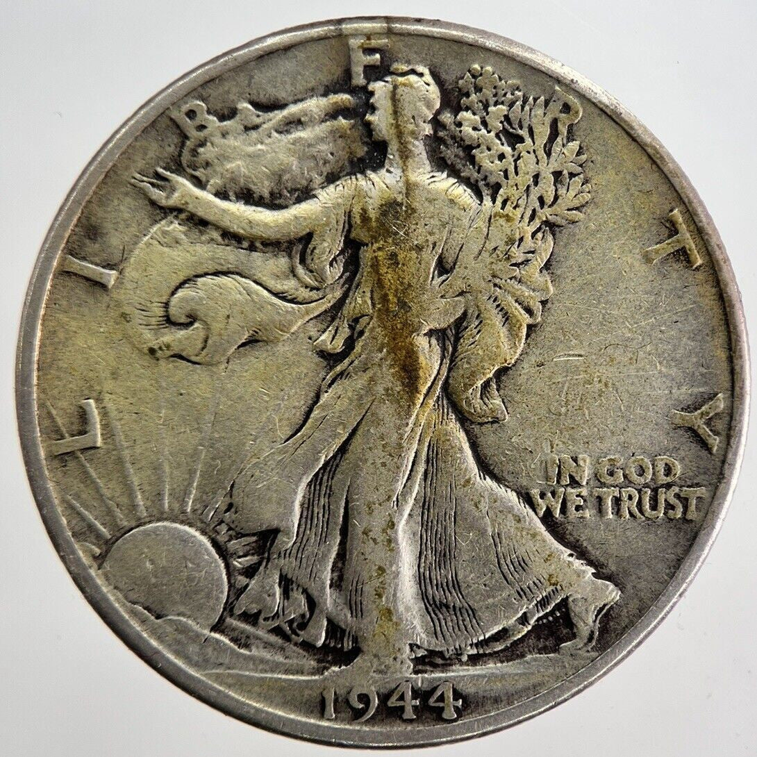 1944 US USA Liberty Half Dollar Silver Coin | Fine Collectable Grade | a6196