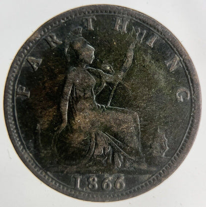 1866 Victoria Farthing Coin | Fine Collectable Grade