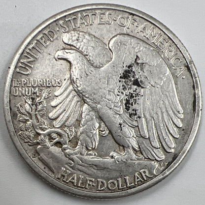 1944 - D US USA Liberty Half Dollar | Silver Coin | Fine Collectable Grade | a770